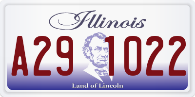 IL license plate A291022