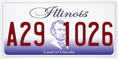 IL license plate A291026