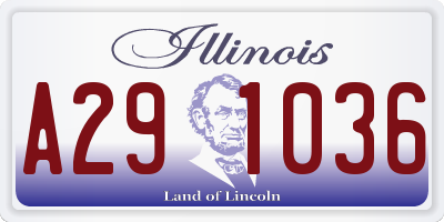 IL license plate A291036