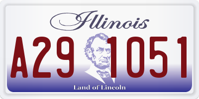 IL license plate A291051
