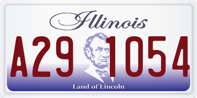 IL license plate A291054