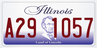 IL license plate A291057