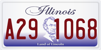 IL license plate A291068