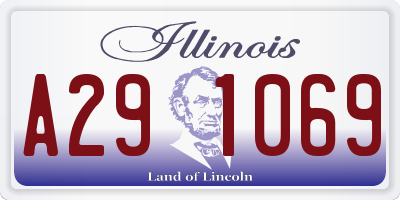 IL license plate A291069