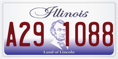 IL license plate A291088