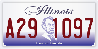 IL license plate A291097
