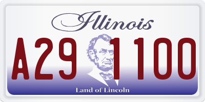 IL license plate A291100