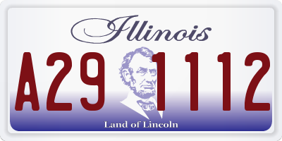 IL license plate A291112