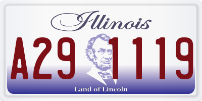 IL license plate A291119