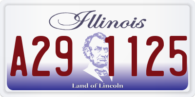 IL license plate A291125
