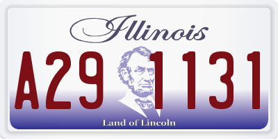 IL license plate A291131