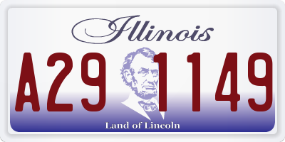 IL license plate A291149