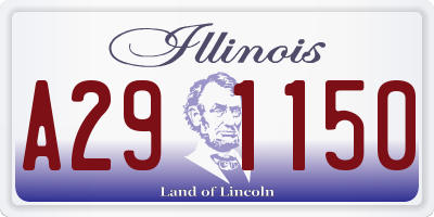IL license plate A291150