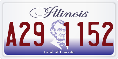 IL license plate A291152