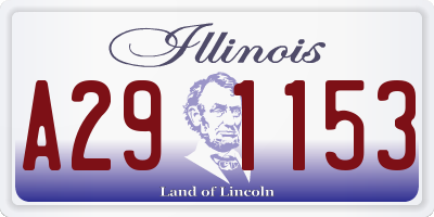 IL license plate A291153