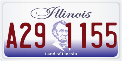 IL license plate A291155
