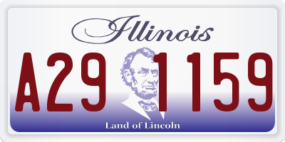 IL license plate A291159