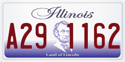 IL license plate A291162