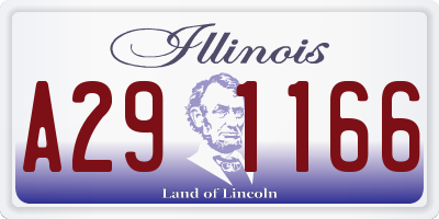 IL license plate A291166