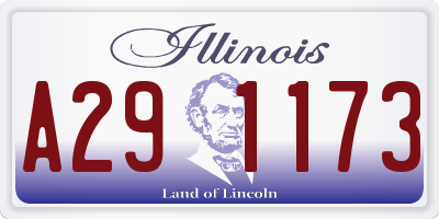 IL license plate A291173