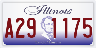 IL license plate A291175