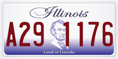 IL license plate A291176