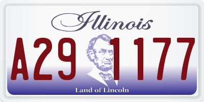 IL license plate A291177