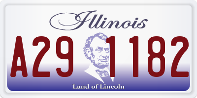 IL license plate A291182