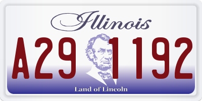 IL license plate A291192