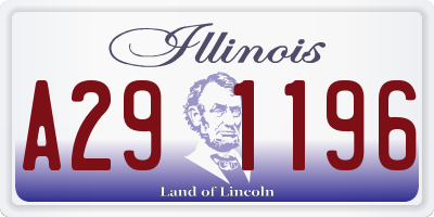 IL license plate A291196