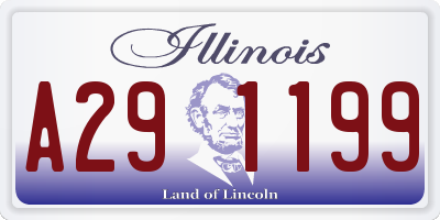 IL license plate A291199
