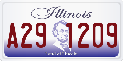 IL license plate A291209