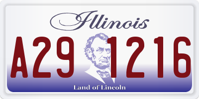 IL license plate A291216
