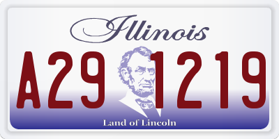 IL license plate A291219