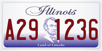 IL license plate A291236