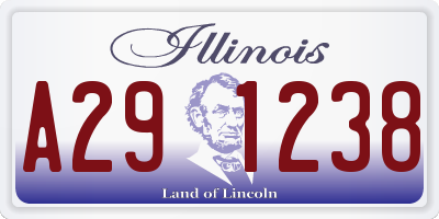 IL license plate A291238