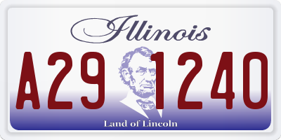 IL license plate A291240