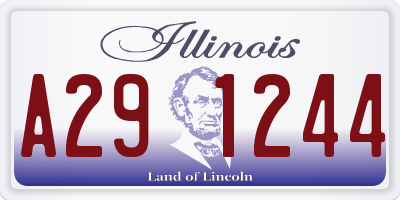 IL license plate A291244