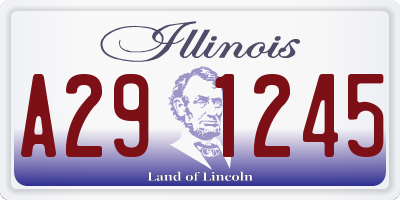 IL license plate A291245