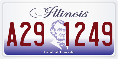 IL license plate A291249