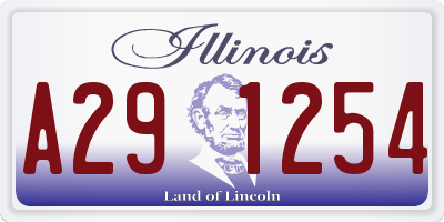 IL license plate A291254