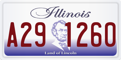 IL license plate A291260