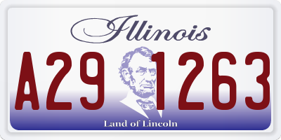 IL license plate A291263