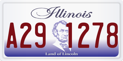 IL license plate A291278