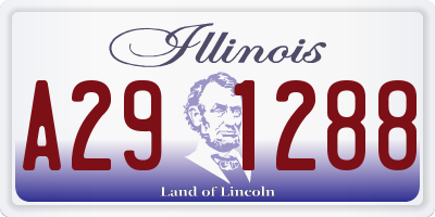 IL license plate A291288