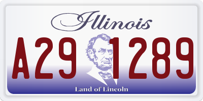 IL license plate A291289