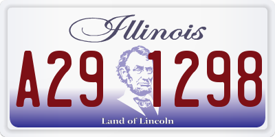 IL license plate A291298