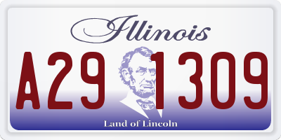 IL license plate A291309