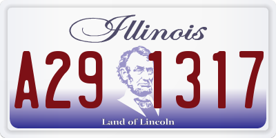 IL license plate A291317