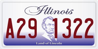 IL license plate A291322
